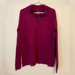 Fabletics Women's Purple Quarter-Zip lightweight top